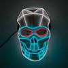 Halloween Totenkopf leuchtende Masken gruselige Verkleidungen Kostüme Dekoration Cosplay Anime Killer Maske leuchtende Totenkopfmasken Skelettmaske