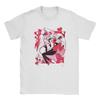 Hazbin Vaggie Men's Cotton Shirt Y2k Anime Graphic Tshirts Harajuku Style Popular Street Hawaiian Tshirt