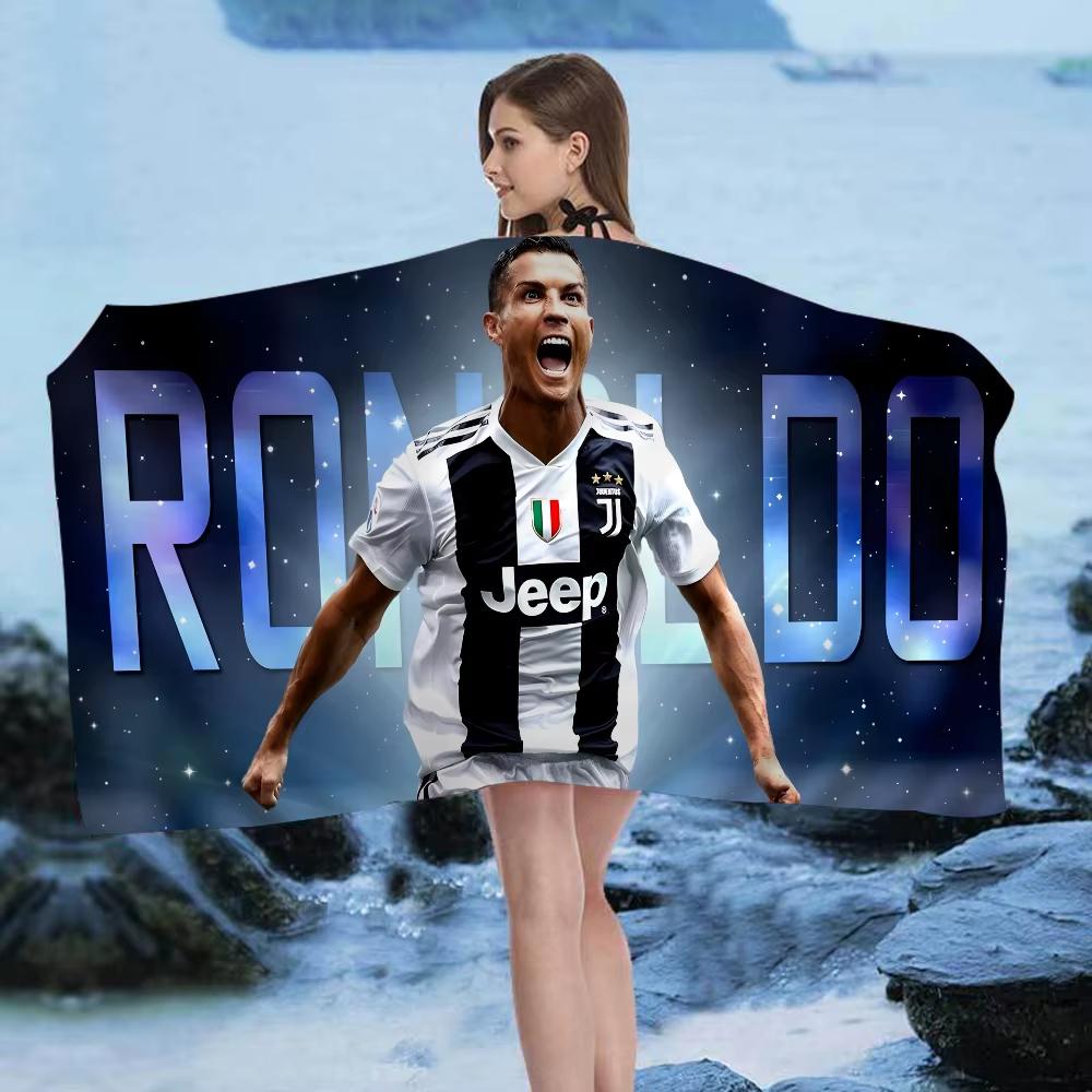 Dalangpa White Cristiano Ronaldo Cr7 Big Microfiber Beach Towels Quick Dry Towel Sand Beach Towels Pool Towel For Travel Swim Pool Yoga