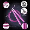 3 Meters Speed Skipping Rope Adjustable Aluminum Alloy Boxing Skipping Rope 360° Swivel Ball Bearing Steel Wire
