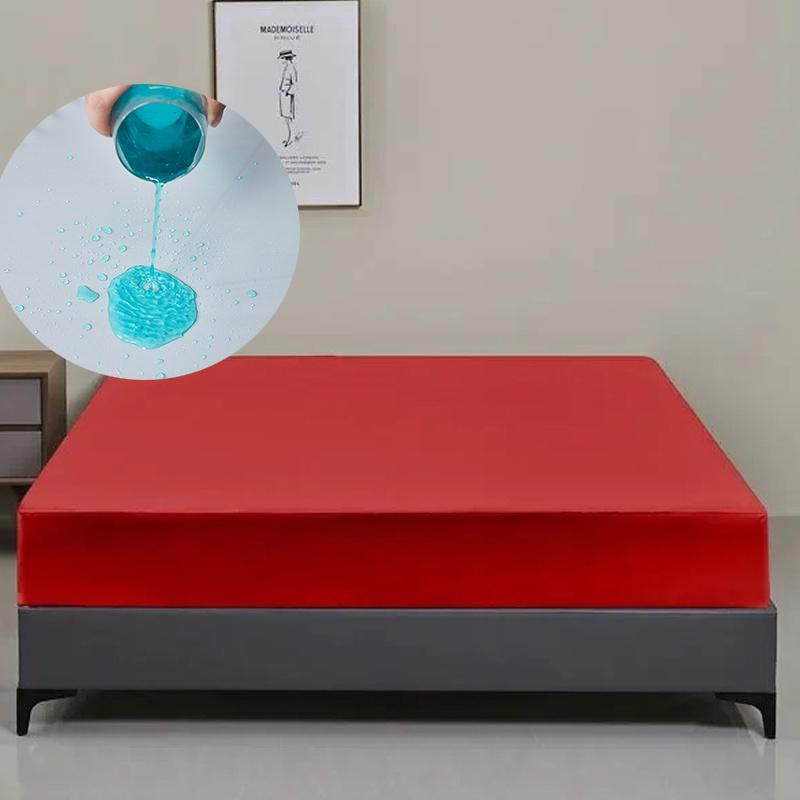 Waterproof Bed Cover Bed Fitted Sheet Home Hotel Bedspread Bedroom Bed Mattress Cover Waterproof Bedding Set Sheet With Elastic Band