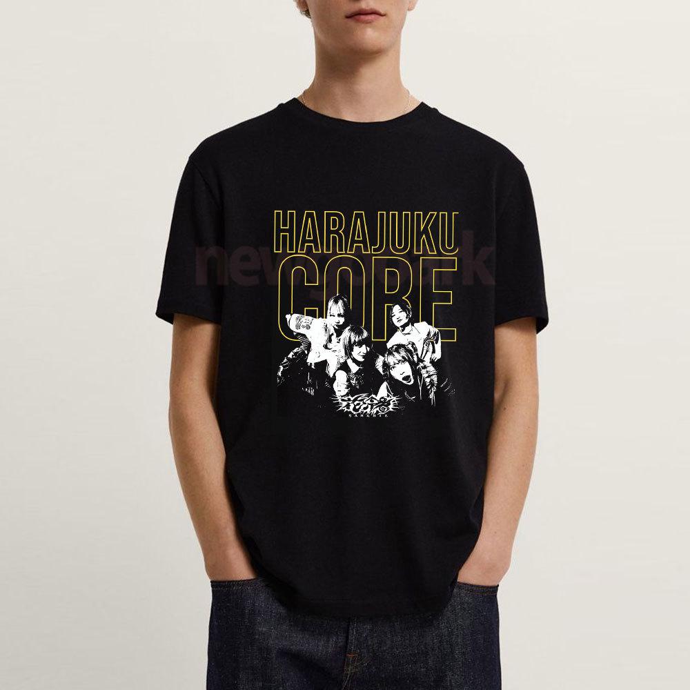 Japanische rein weibliche Metalcore Band Hanabie T-Shirt Frau Mann Fans Vintage Heavy Metal Baumwolle Grafik T-Shirts Freizeit Kurzarm