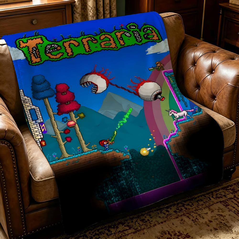Game T-Terraria-a Throw Thick Comfort Flannel Quilt, Multi-scene Use Indoor Outdoor Daily Nap