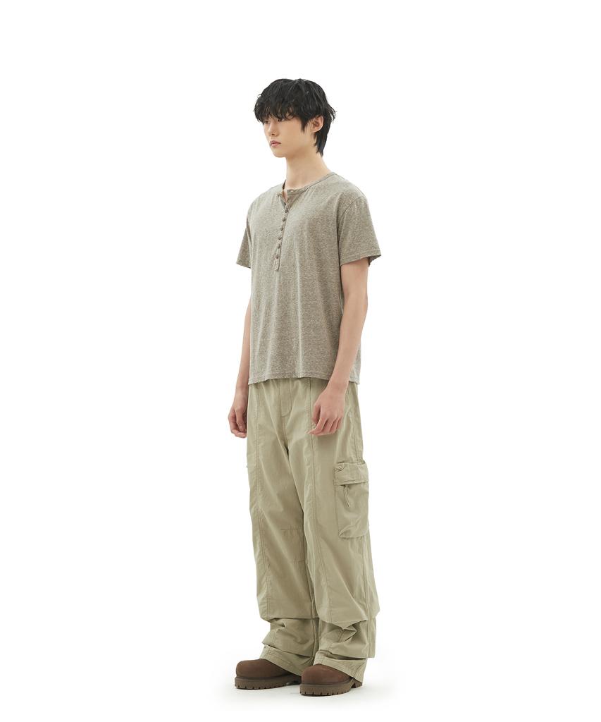 Depeugameoncheu Button-Up Rough T-Shirts [2Color]
