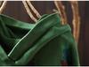 2025 Bo Jia Fan Flower Print Hooded Cotton Knit Sweater - Loose Fit, Autumn Style