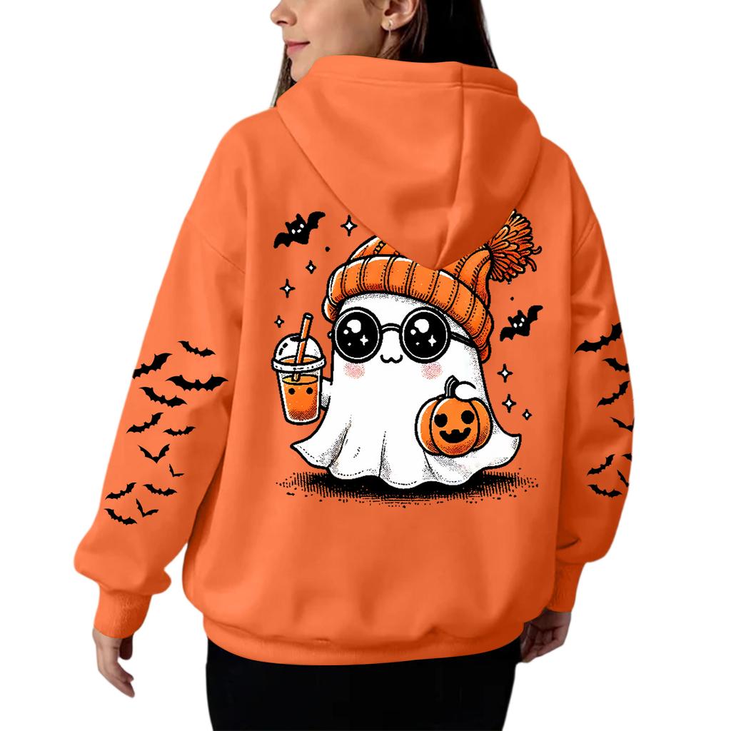 Women's Hooded Gradient Printed Long Sleeved Sweatshirt Loose Women's Sweatshirt Sweatshirt