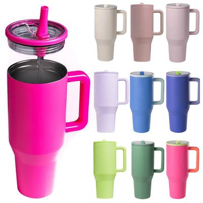 2024 NUEVO Vaso HydroJug 40OZ Tapa con Pajita Acero Inoxidable Aislado al Vacío Taza para Coche Térmica de Doble Pared Vaso de Viaje para Hielo