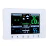 Meteorological Clock Color LCD Display Digital Weather Thermometer with Atomic Clock for Garage