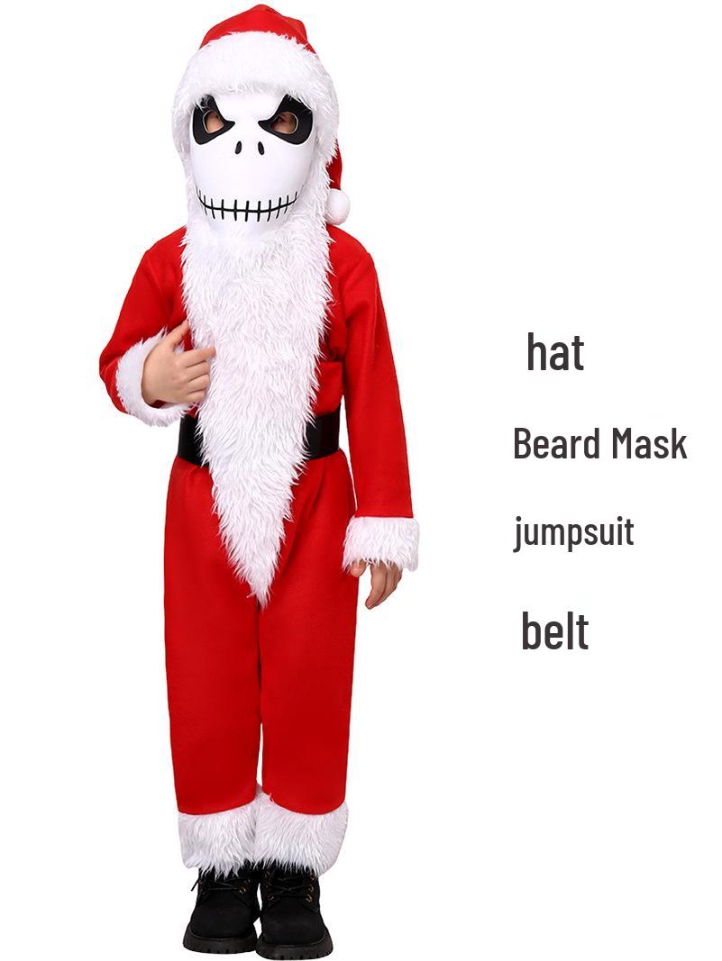 

Детский рождественский костюм Джека Скеллингтона Санта-Клауса – Вдохновлен «Кошмаром перед Рождеством» XL (135cm-145cm)