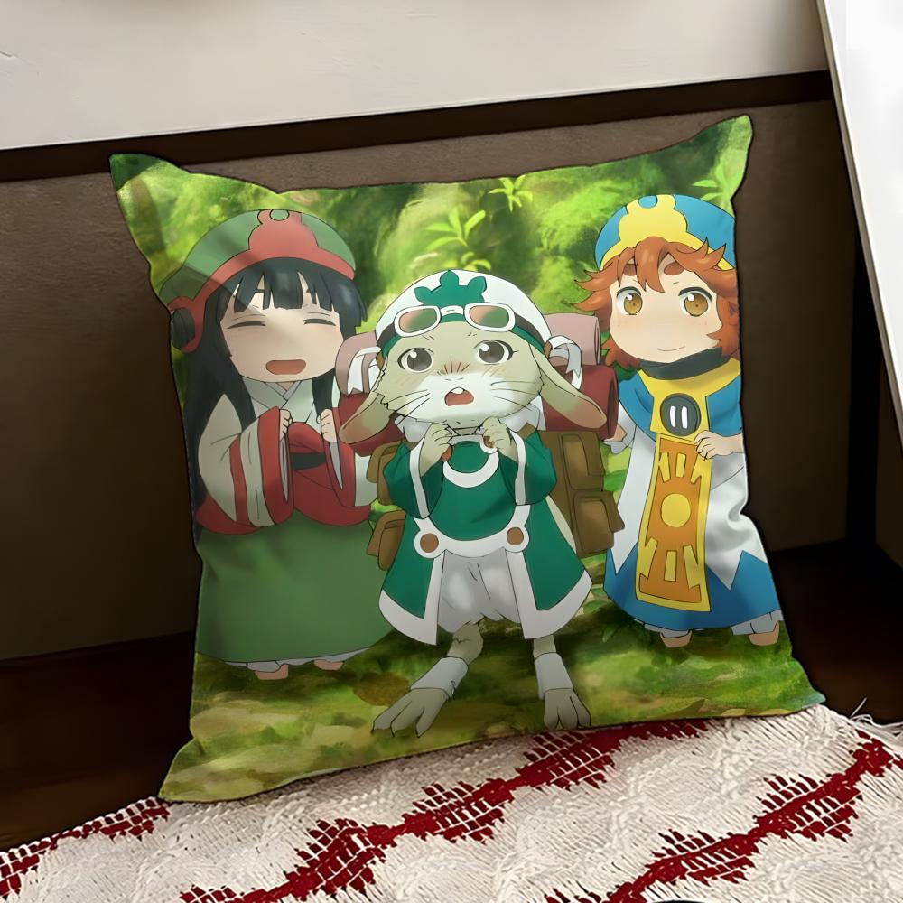 Cute Hakumei to anime MMikochi Cushion Cover Reversible Soft Durable Pillow Cover Home Car MultiScene Use for Daily Comfort