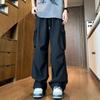 Overalls men's summer tide brand new American functional wind outdoor shock pants high street loose parachute soldier pants