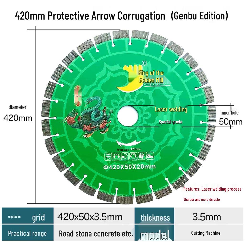 Diamond Saw Blade for Concrete, Stone, Marble & Cement - 300/400/500mm