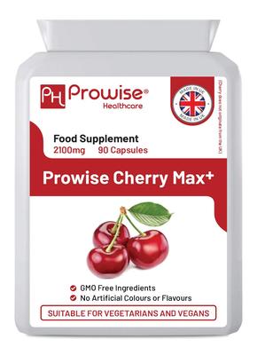 Cherry Max 2100mg 90 Capsules | Suitable For Vegetarians & Vegans | Made In UK by Prowise