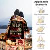 Softball Theme Personalized Text Blanket Cozy Customizable Blanket Durable Comfort Perfect for Seaside Couch Bedding Nap Ideal for All Seasons