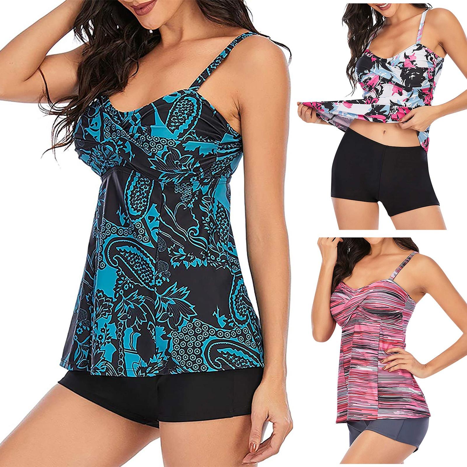 

Женский купальник с бантом на животе, купальник-боксер, разделенный купальник