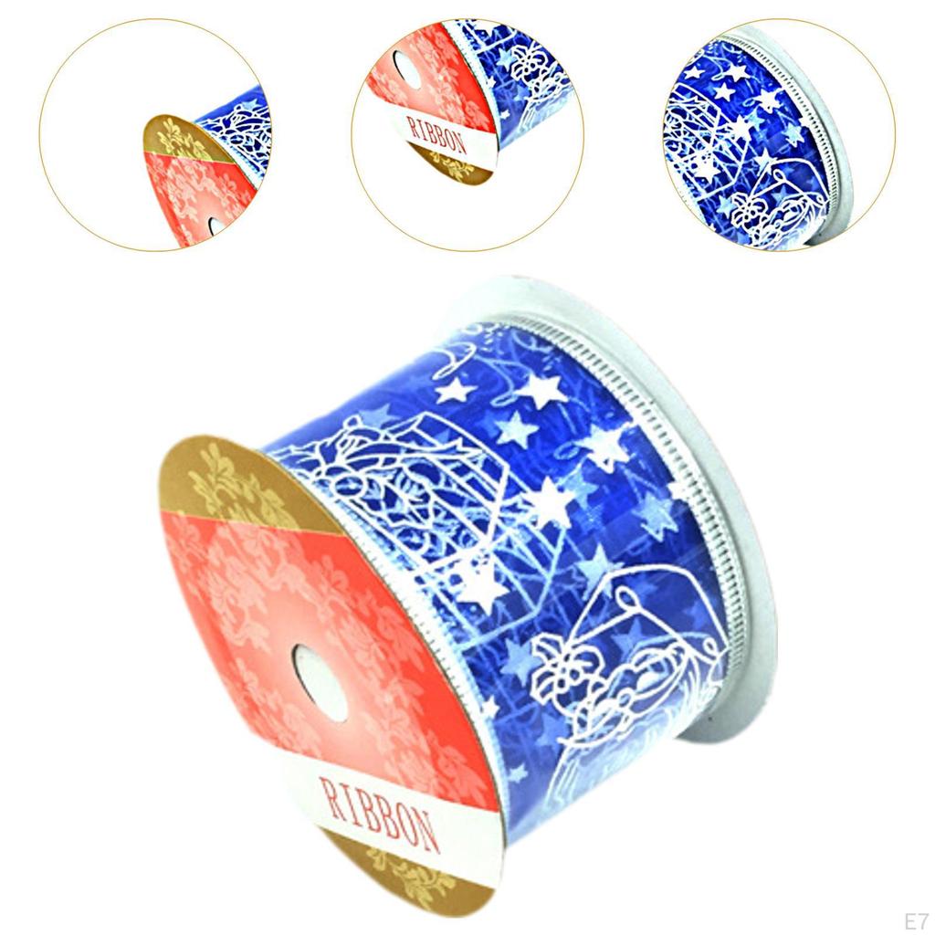 Christmas Ribbon Decorative Xmas for Tree Garland Decor Decoration