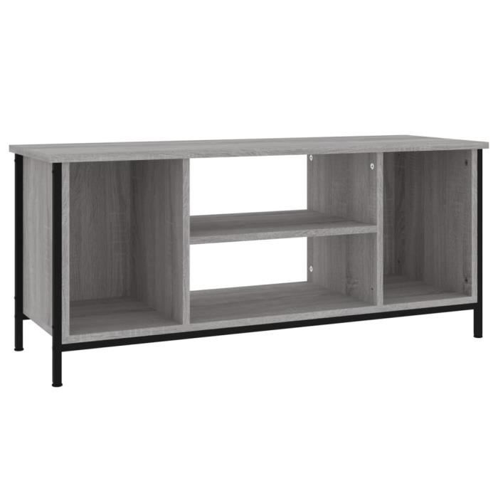 VidaXL Meuble TV sonoma gris 102x35x45 cm bois d'ingénierie 826288