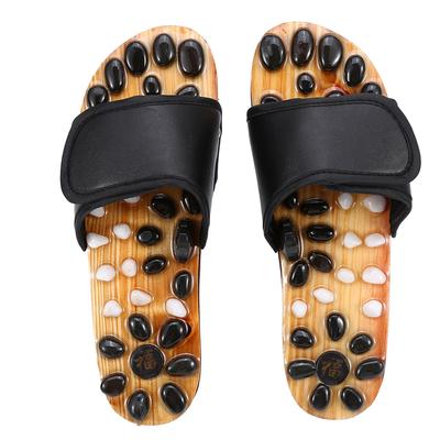 Reflexzonenmassage Naturheilkunde Fußmassage Hausschuhe Akupunktur Gesundheitspflege Massageschuhe (Schwarz 40)