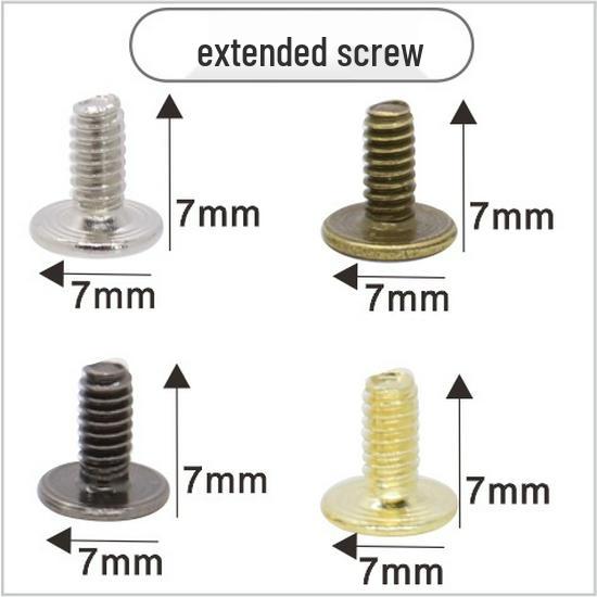 Punk Spike Alloy Bullet Rivet Horn Cone with Base Screw for Apparel, Bags, Shoes