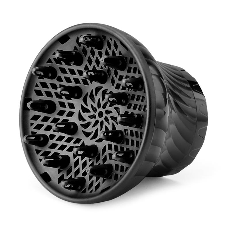 

Universal Hair Diffuser Hair Dryer Diffuser Attachment for Curly and Natural Wavy Hair Professional Blow Dryer Diffuser 1 чорний