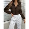 Winter Women's Fashion Hooded Short Puffer Jacket French Style Streetwear Cropped Padded Coat