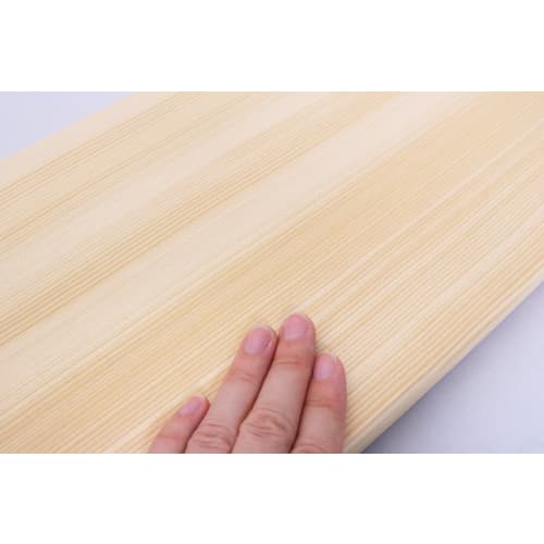 Ichihara Woodworks Wide Wooden Cutting Board with Metal Handle, 39 X 23cm