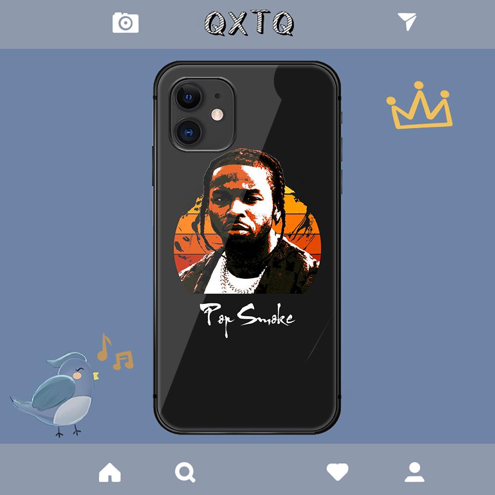 Pop Smoke Hülle für iPhone Samsung Galaxy Redmi Note S 17 16 15 14 13 20 24 25 54 Pro Max Ultra Fe Hartglasabdeckung