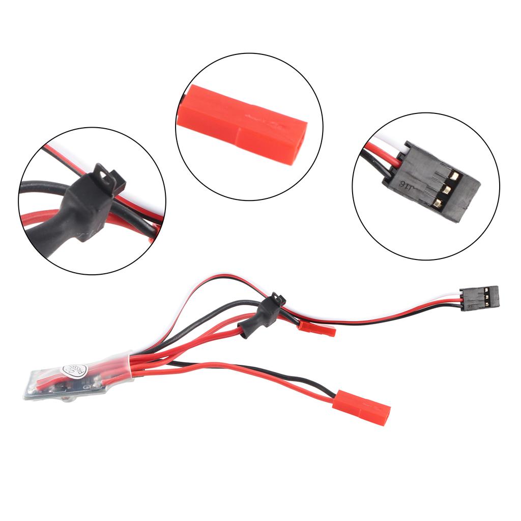 Bidirectional Brushed ESC Electronic Speed Controller for WPL 1608T RC Truck