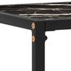 Console Table Black 120x35x75 Cm Tempered Glass