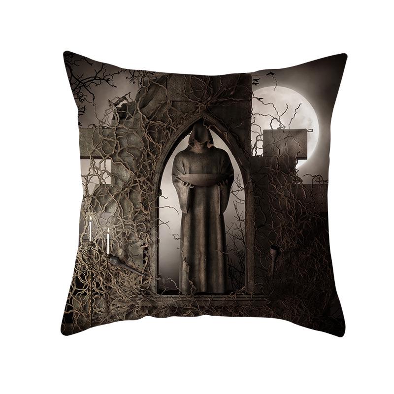 New Peach Skin Halloween Pillowcase Home Wish Home Supplies Cushion Cover Waist Pillowcase