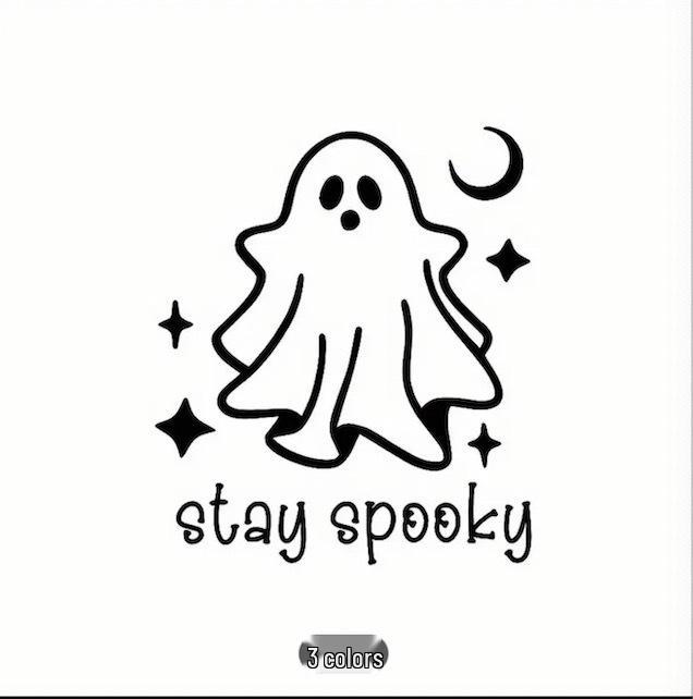 

Cross-Border Halloween Don t Fear the Ghost Vinyl Sticker for Cars & Laptops 10.33x12 cm