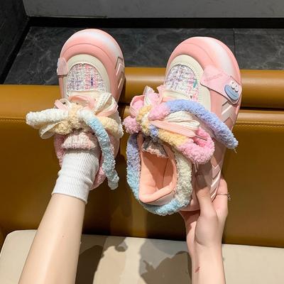 Fashion Women's Vulcanized Shoes New Kawaii Lightweight Fashionable Versatile Casual Shoes for Women Platform Concise Women's Sneakers