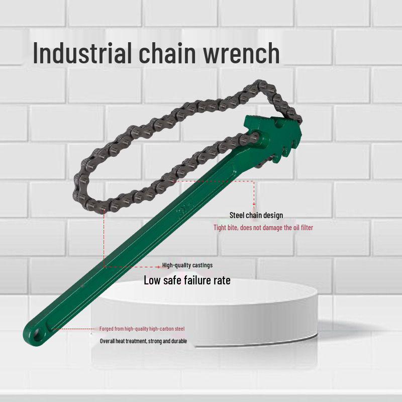 Adjustable Multifunctional Chain and Pipe Wrench - Universal Quick Release Tool Chain Wrench 8 Inch