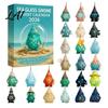 Regalo di Natale per Tutte le Età Calendario dell'Avvento Gnomo 2026 Stile Vetro Marino Conto alla Rovescia Regali Interattivi per Bambini Mini Ciondoli da Appendere Casa Xmas