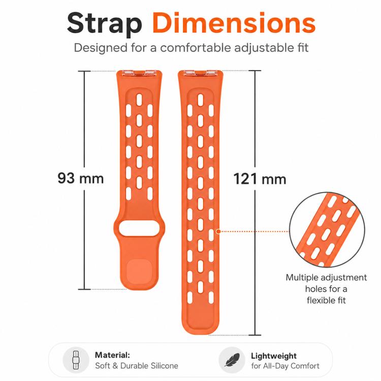 Honeycomb‑Breathable Silicone Watch Band For Huawei Band11 /11 Pro /11 Pro NFC