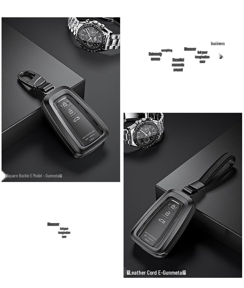 Pouzdro na klíč Toyota pro Highlander, RAV4, Crown, CHR, Venza, Prado, Camry - Plně obepínající kryt