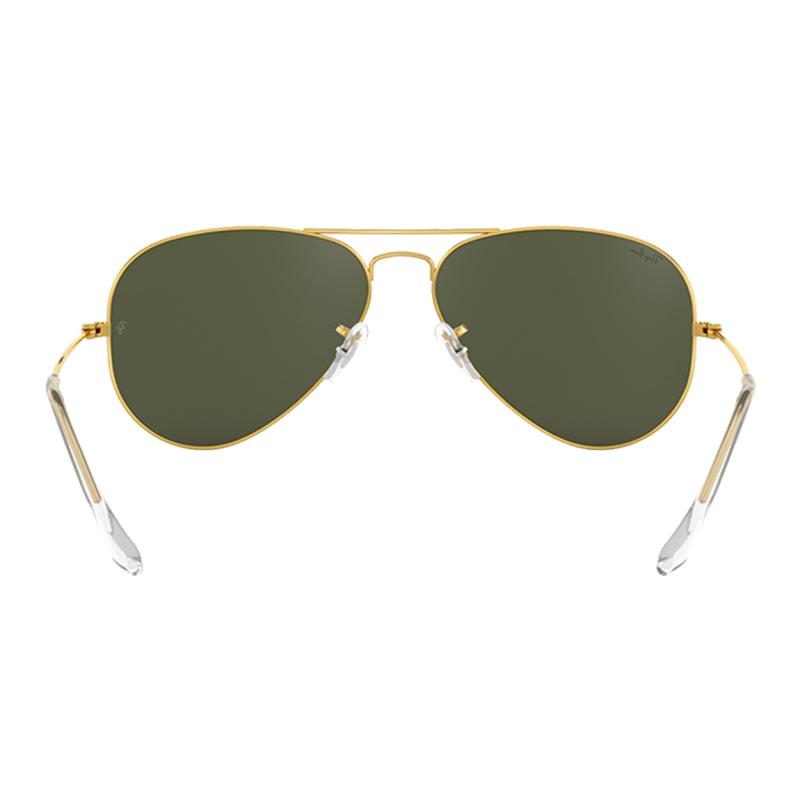 Ray-Ban Gold Rim Green Lenses Alloy Round Sunglasses for Men