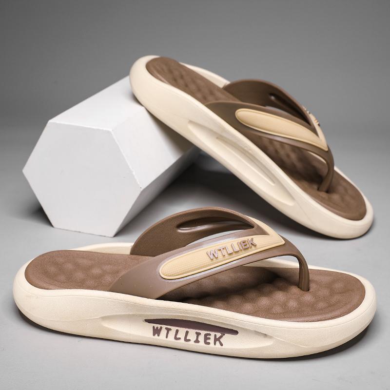 Summer New Men's Slippers, Versatile Casual Sports Wedge Sandals, Outdoor Anti-slip and Wear-resistant Beach Sandals