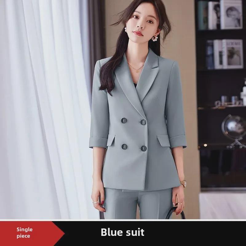 Costume d'été pour femme: Tenue professionnelle élégante pour directeur d'hôtel, petit blazer haut de gamme, tenue de soirée