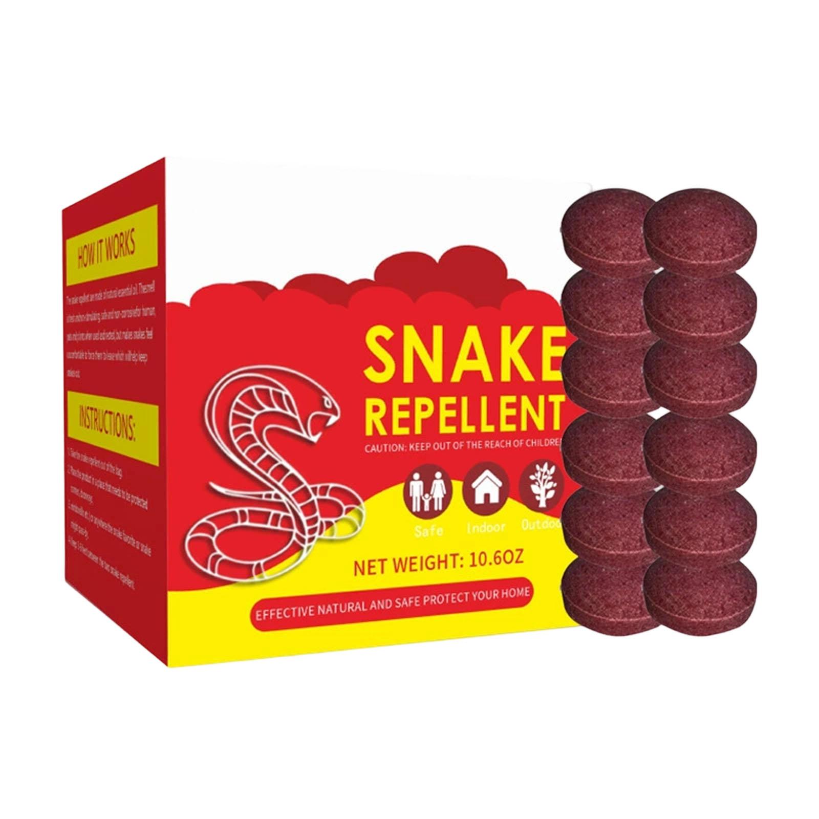 Outdoor Snake Repellent Tablets Natural Plant Formula Rodent Repellent Pellets for Garden Lawn Yard Safe and Effective Pest Control One Size