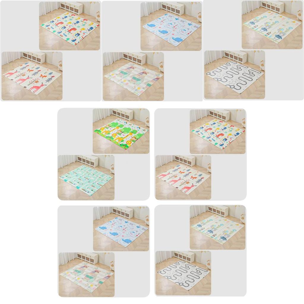 Extra Thick Baby Crawling Mat Xpe Foldable Foam Carpet With Cartoon Patterns