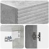 Wall Mounted Cabinet Concrete Grey 33 x 34.5 x 90 cm Particleboard
