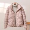 Damen Kurze Leichte Baumwolljacke Warm Modisch Vielseitig Innenmantel Frühling Herbst Winter Saisonale Kleidung
