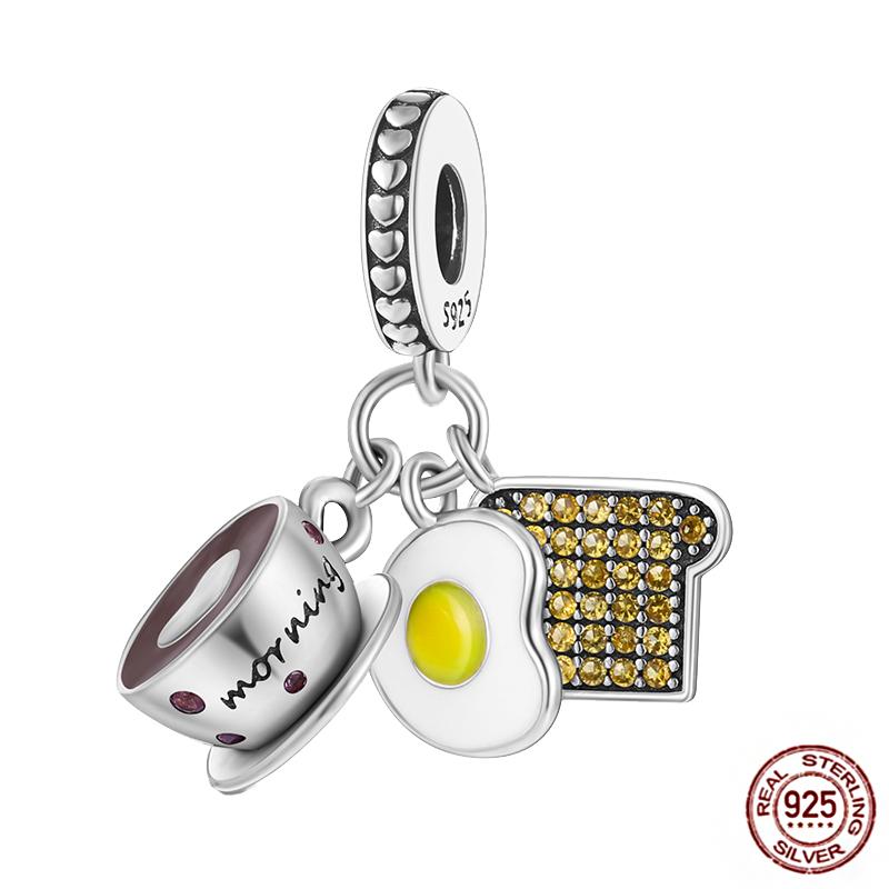 Rose Gold Yellow Charms Copper Sunflower Leopard Firefly Beads Fit Original Bracelet Luminous Charmdiy Jewelry Gift