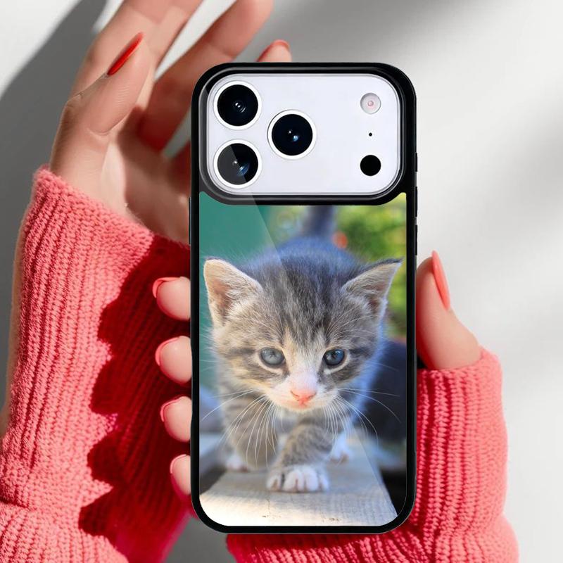 Cute Cat Tabby Kitten Moggy Phone Case for iPhone 17 16 15 14 13 Pro Max Back Cover for 12 11 Pro Coque