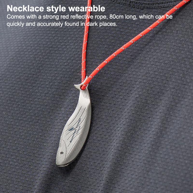 Voyage Titanium Survival Whistle Compact Emergency Safety Whistle Rust-Proof Whistles For Camping & Rescue & Training