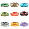 Retro-Style Evil Eye Bracelet: Handmade Woven Cord, Adjustable for Women