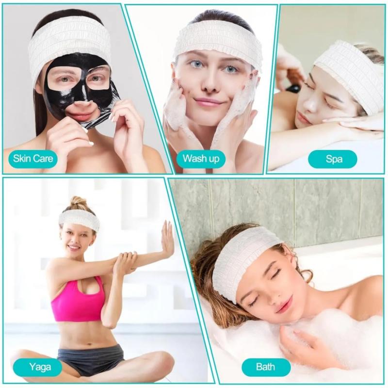 10pcs/20pcsDisposable Hair Bands for Beauty Salon Hairdressing SaunaSPAHotel Bath Face Towel Band Sports Travel Portable Hair Ti