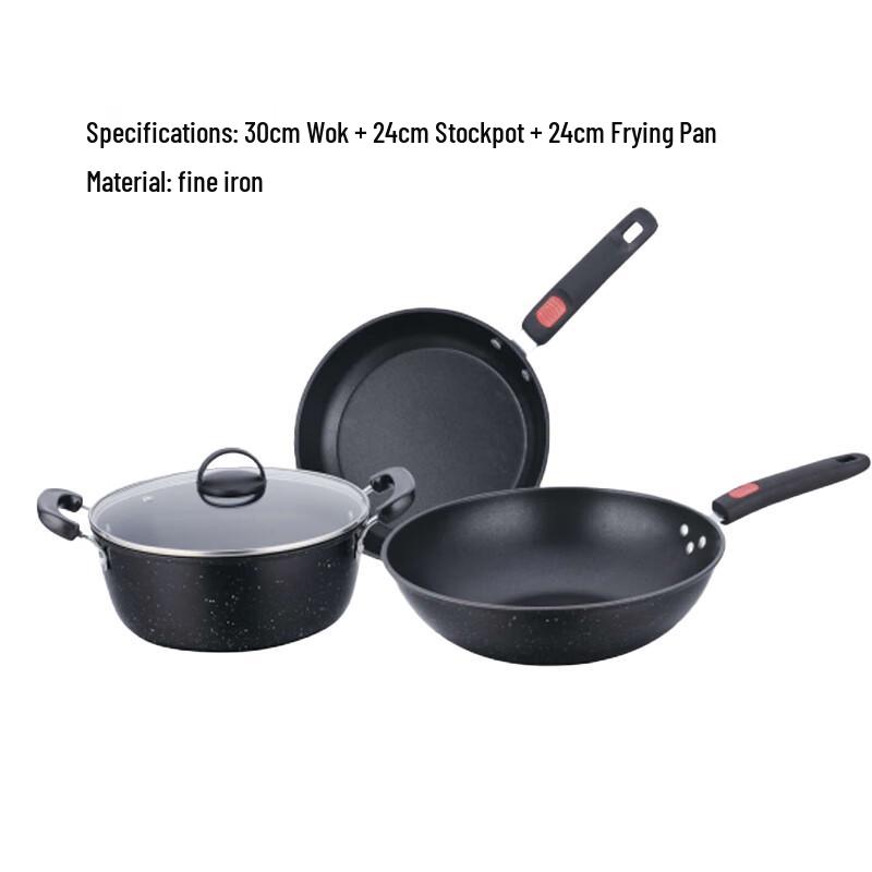 Isaac Maifan Stone Three-Piece Cookware Set