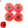 4Pcs Luminous Roller Skating Wheels Flashing Double Row Bearing Skates Accessory